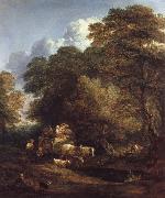 Thomas Gainsborough The Maket Cart USA oil painting artist